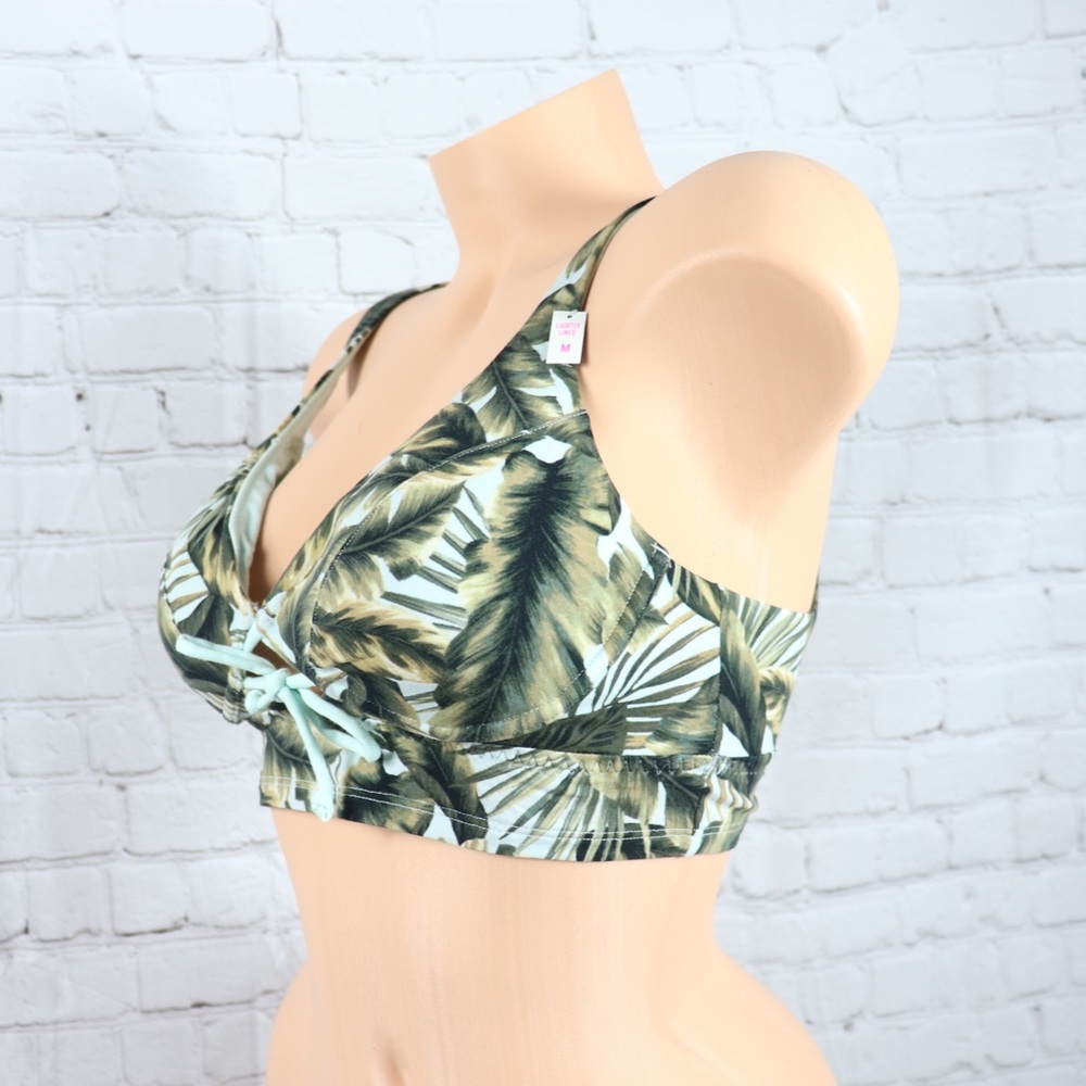 VS Pink Lightly Lined Palm Print Scoop Bralette - Picture 6 of 7